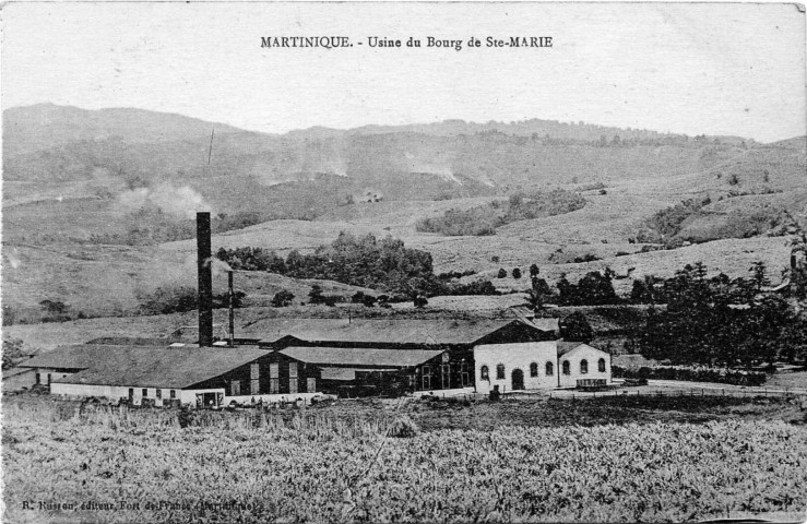 Martinique. Usine du bourg de Sainte-Marie