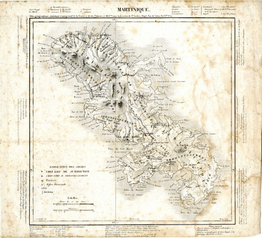 Carte de la Martinique