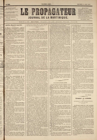 Le Propagateur (1873, n° 64)