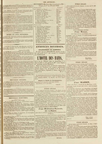 Les Antilles (1852, n° 36)
