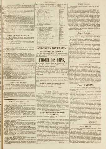 Les Antilles (1852, n° 36)