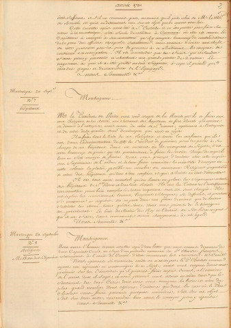 Correspondance de l'intendant Peynier (Guadeloupe, Martinique) avec Versailles (Secrétariat d'état à la marine)