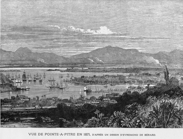 Vue de Pointe-à-Pitre en 1871