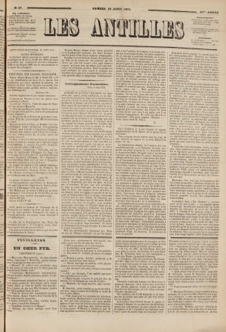 Les Antilles (1874, n° 67)