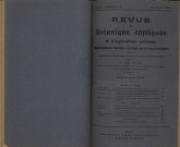 Revue de botanique appliquée et d'agriculture coloniale (n° 38)