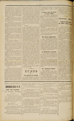 La Paix (n° 254)