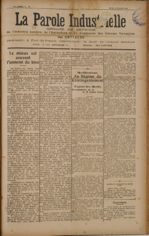 La Parole industrielle (n° 36)