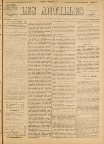 Les Antilles (1890, n° 16)