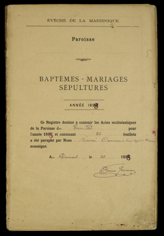 Baptêmes, mariages, sépultures