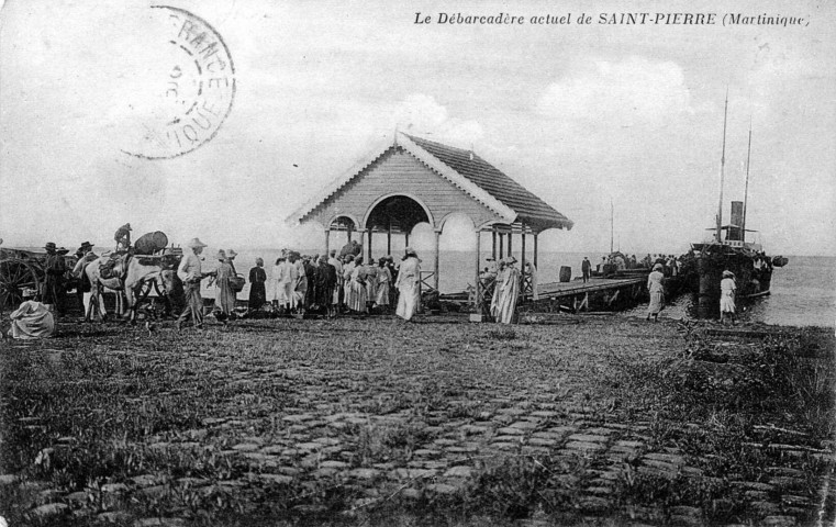 Le débarcadère actuel de Saint-Pierre (Martinique)