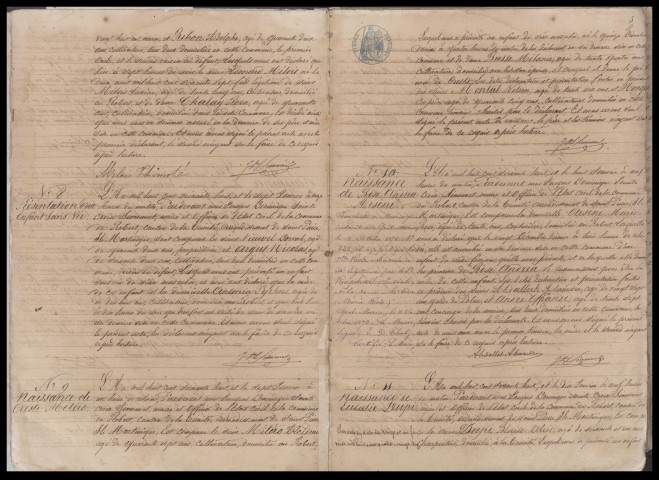 Naissances, mariages, décès, reconnaissances