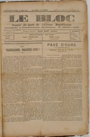 Le Bloc (n° 349-350)