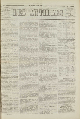 Les Antilles (1880, n° 28)