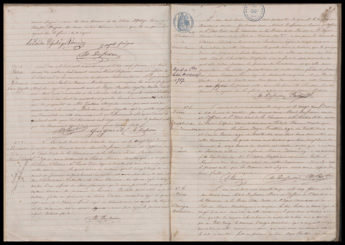 Naissances, mariages, décès, reconnaissances