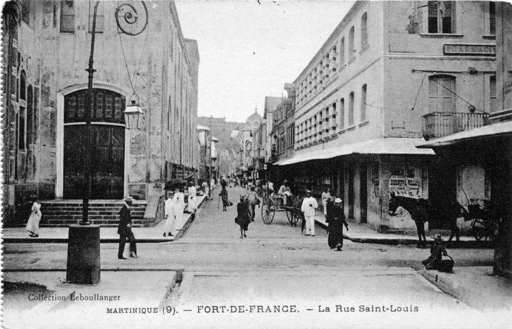 Martinique. Fort-de-France. La rue Saint-Louis