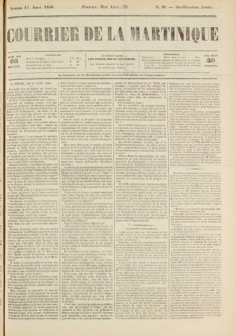 Le Courrier de la Martinique (1850, n° 94)