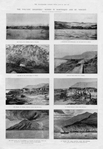 "The volcanic disasters : scenes in Martinique and St. Vincent", The Illustrated London News