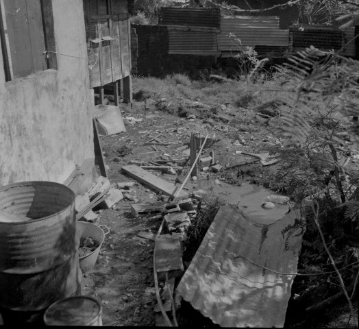 Fort-de-France, quartiers Volga plage et Texaco. logements insalubres