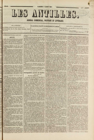 Les Antilles (1867, n° 61)