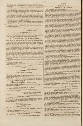 Gazette de la Martinique (1828, n° 47)
