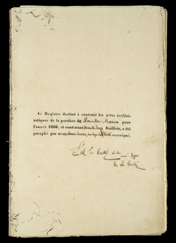 Baptêmes, mariages, sépultures