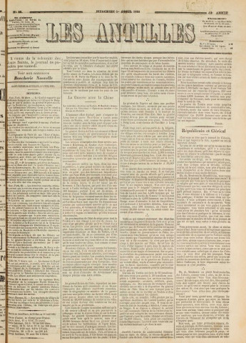 Les Antilles (1885, n° 26)