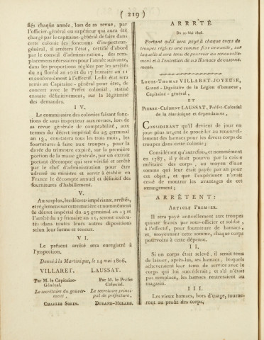 Gazette de la Martinique (1806, n° 84-85)