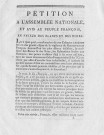 Pétition à l'Assemblée nationale, et avis au peuple françois, en faveur des blancs et des noirs