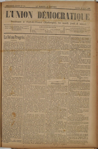 L'Union démocratique (n° 155)