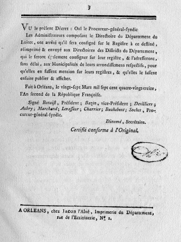 Droits d'entrées à percevoir sur les sucres, cafés, cacao et indigo provenant des colonies : décret de la Convention nationale du 12 mars 1793 n° 574