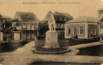 Martinique. Fort-de-France. Place et statue de Schoelcher