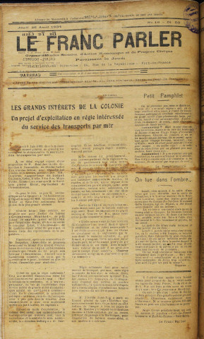 Le Franc parler (n° 16)