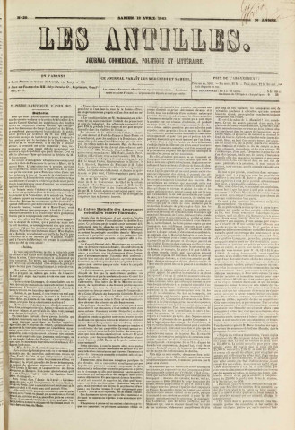 Les Antilles (1862, n° 30)