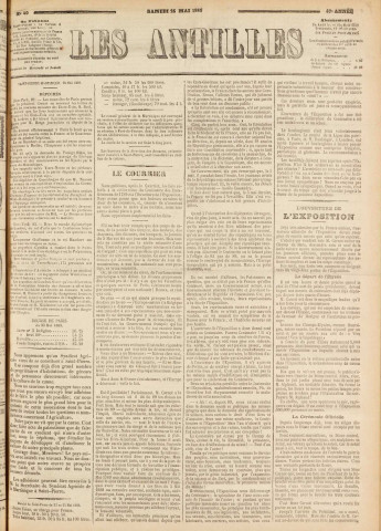 Les Antilles (1889, n° 40)