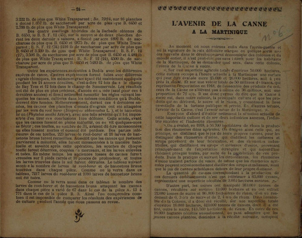 Bulletin agricole de la Martinique (1919, n° 6)