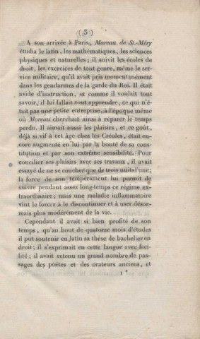 Notice biographique sur M. Moreau de Saint-Méry, lue à la séance publique de la société royale d'agriculture, le 18 avril 1819