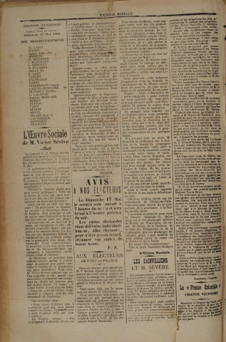 L'Union sociale (n° 447)