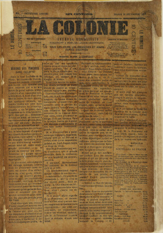 La Colonie (n° 400)