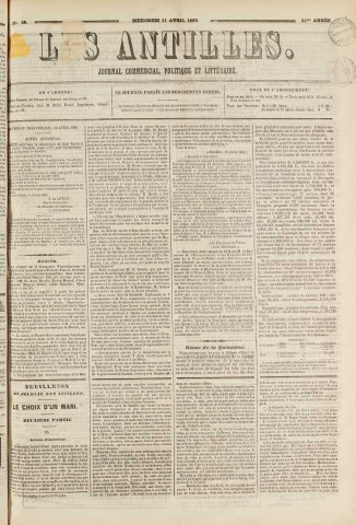Les Antilles (1866, n° 28)