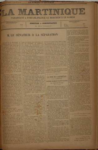 La Martinique (année III, n° 65-66)