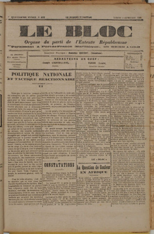 Le Bloc (n° 421)