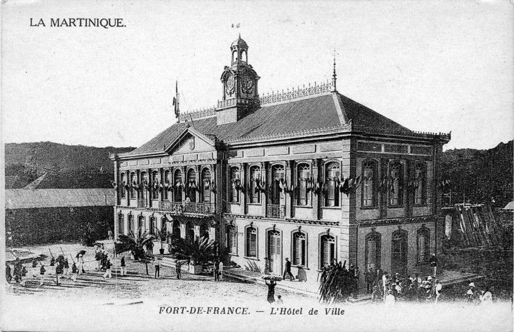 La Martinique. Fort-de-France. L'hôtel de ville