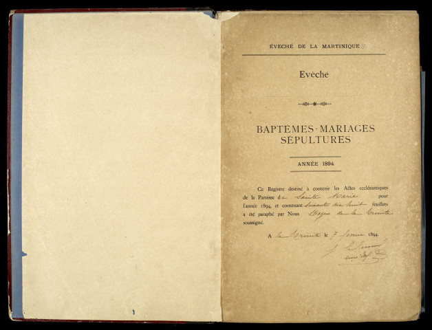 Baptêmes, mariages, sépultures