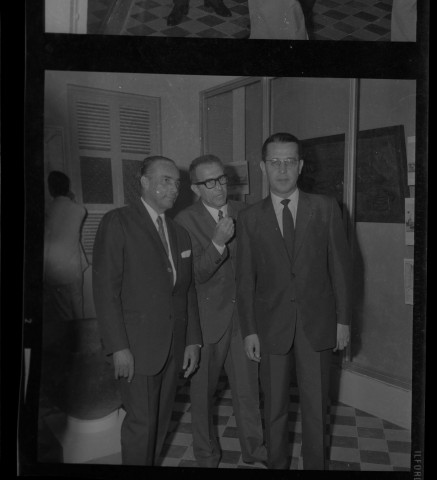 Fort-de-France, centre-ville. Musée départemental de l'Archéologie précolombienne et Préhistoire : inauguration et salle d'exposition des collections