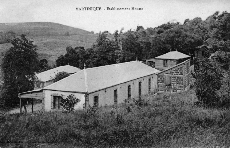 Martinique. Etablissement Moutte