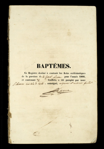 Baptêmes, mariages, sépultures