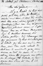 Général Bertrand (compagnon de l'Empereur à Sainte-Hélène) : lettre au général Donzelot, ancien gouverneur de la Martinique