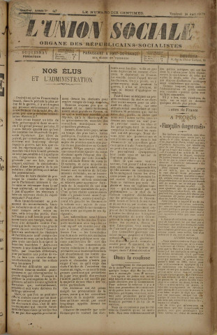 L'Union sociale (n° 447)