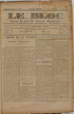Le Bloc (n° 330)