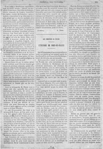 "L'incendie de Fort-de-France". Journal des voyages